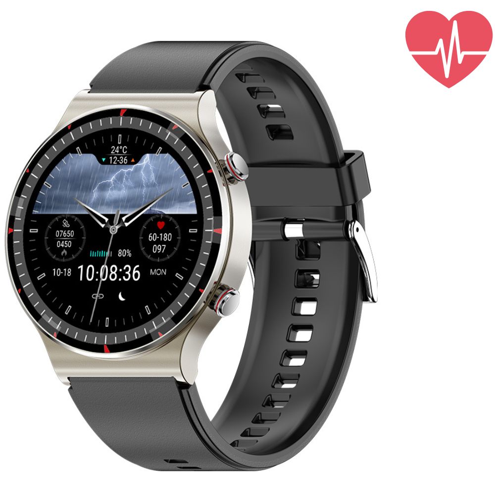 EKG- en PPG-smartwatch met hartslag- en zuurstofmeting – ZELARA HEALTH - Glamorix