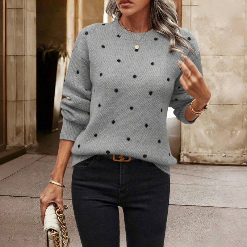Gebreide damestrui met subtiele structuur en elegante fit – MAELIN DOTS - Glamorix