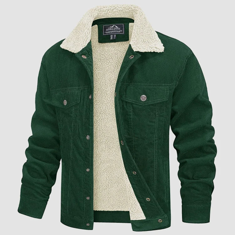 DANTE - Chaqueta de pana con forro de borrego para hombre - Glamorix