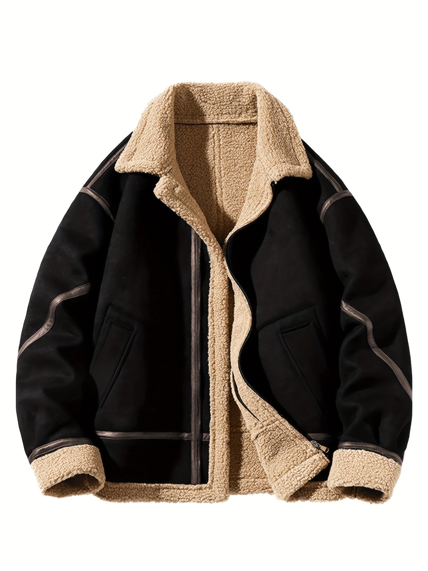 DANTE - Warme herenshearling jas met luxe uitstraling
