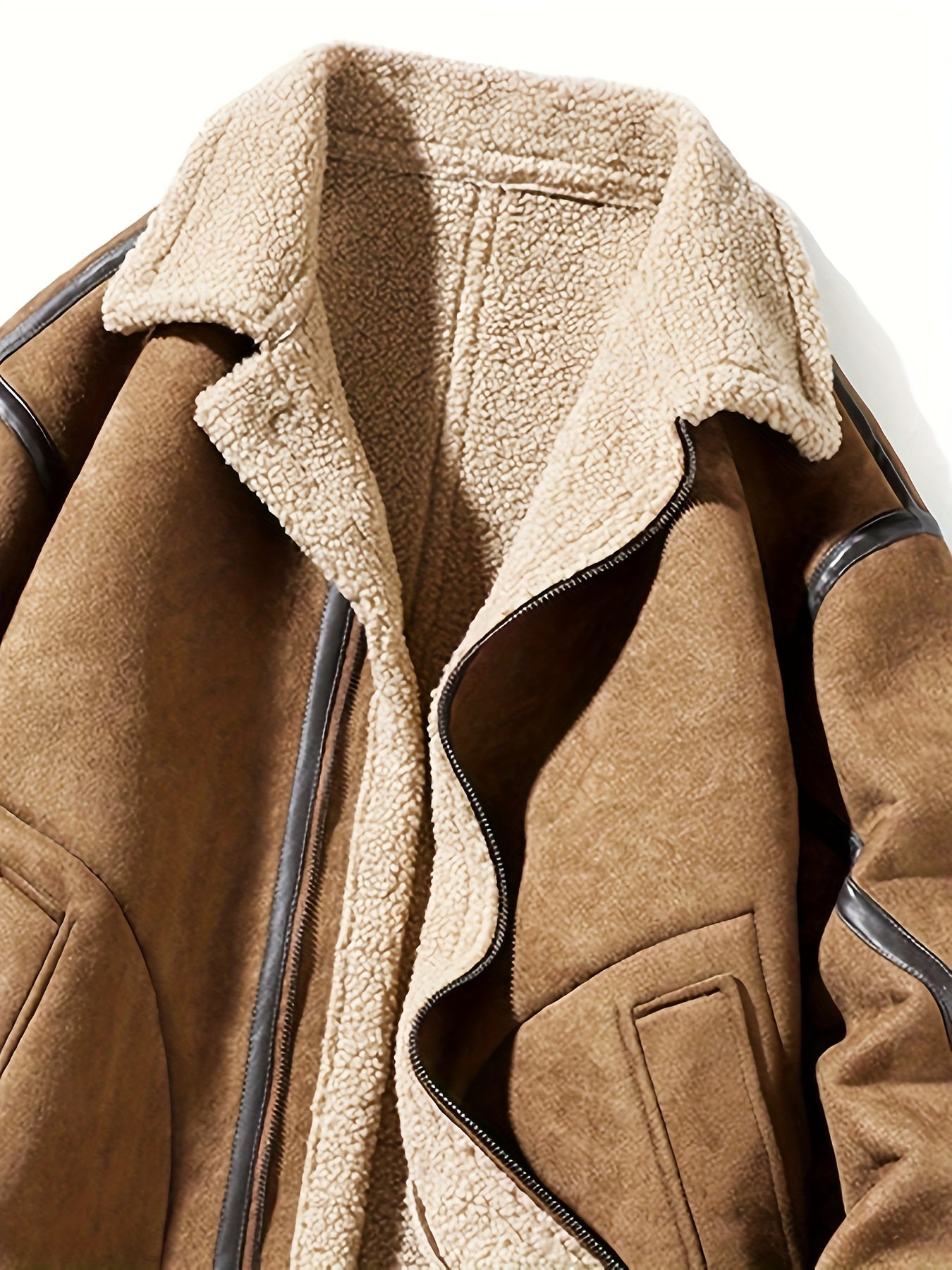 DANTE - Warme herenshearling jas met luxe uitstraling
