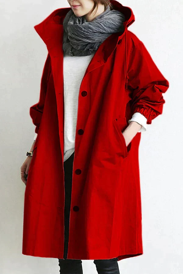 MARIS – Gabardina impermeable oversize de largo medio para mujer - Glamorix