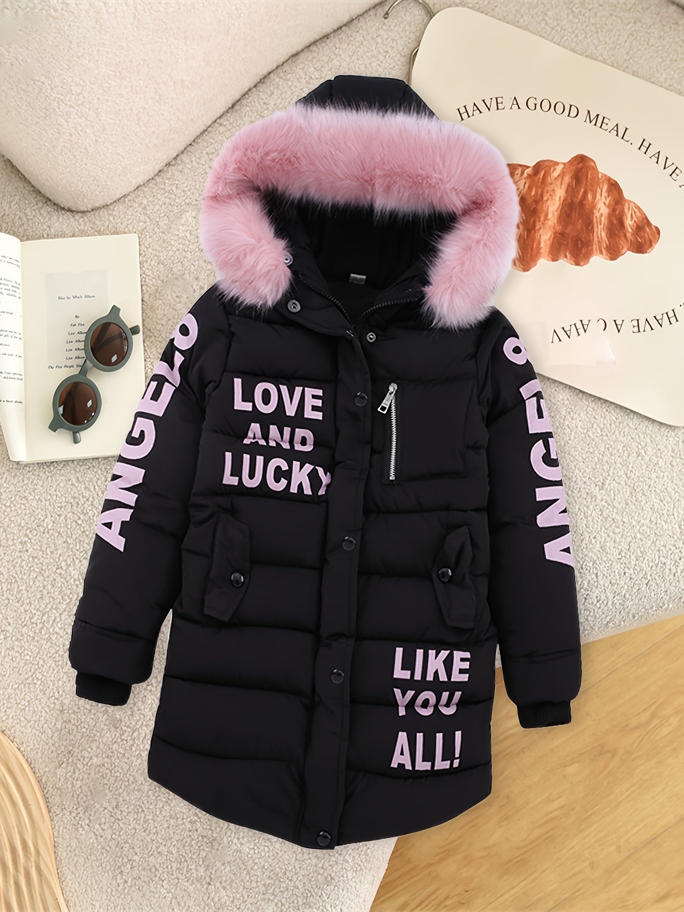 Janen - Gevoerde Parka Winterjas met Ritssluiting voor Meisjes