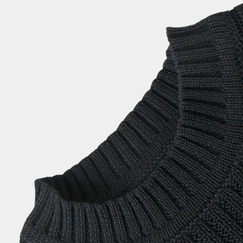 Stijlvolle heren kabeltrui van zachte knit – NORVIK CoreKnit - Glamorix