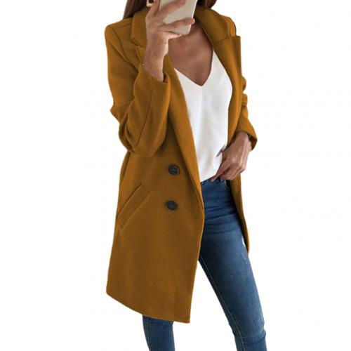 CAMILLE - Dubbel-geknoopte lange blazer voor een elegante uitstraling