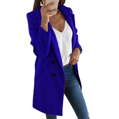 CAMILLE - Dubbel-geknoopte lange blazer voor een elegante uitstraling