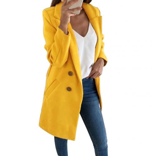 CAMILLE - Dubbel-geknoopte lange blazer voor een elegante uitstraling