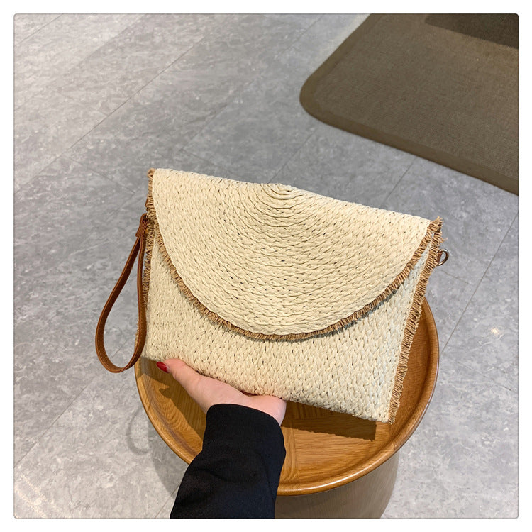 Handgemaakte geweven strandtas voor dames – Solenya BeachWeave - Glamorix