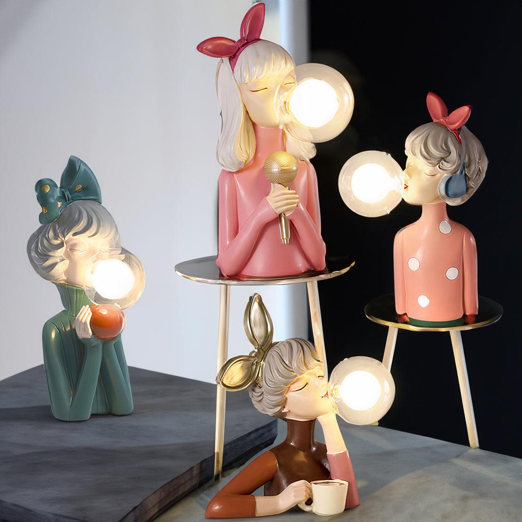 LUMIPLAY - Decoratieve tafellamp met speels figuurontwerp en LED-lamp