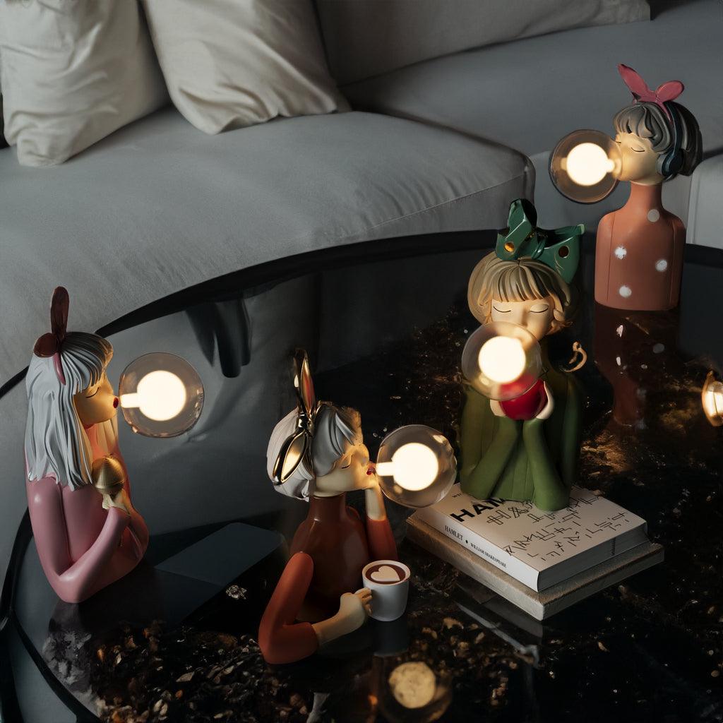 LUMIPLAY - Decoratieve tafellamp met speels figuurontwerp en LED-lamp