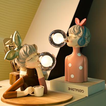LUMIPLAY - Decoratieve tafellamp met speels figuurontwerp en LED-lamp