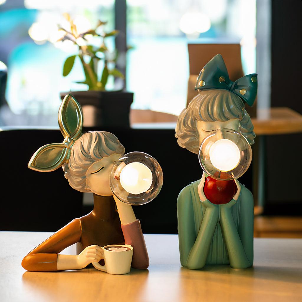 LUMIPLAY - Decoratieve tafellamp met speels figuurontwerp en LED-lamp