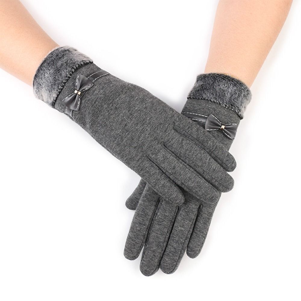 ELISE - Warme gebreide handschoenen met decoratieve knopen