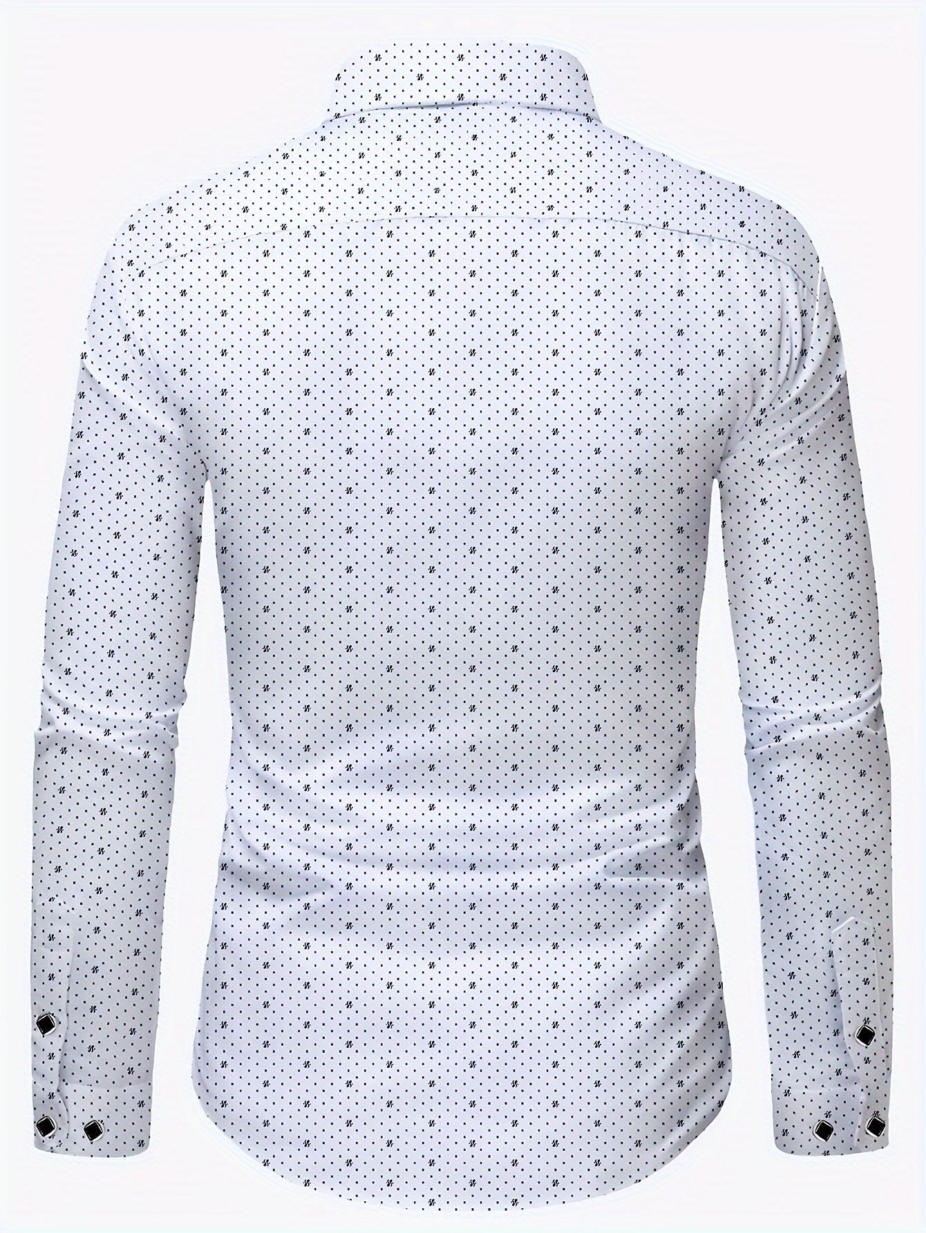 Heren slim fit overhemd met microdessin en lange mouwen – DEXTON MICROLINE - Glamorix