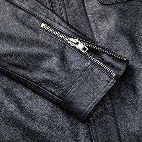 MACK – Heren leren jas met stoere uitstraling en moderne pasvorm - Glamorix