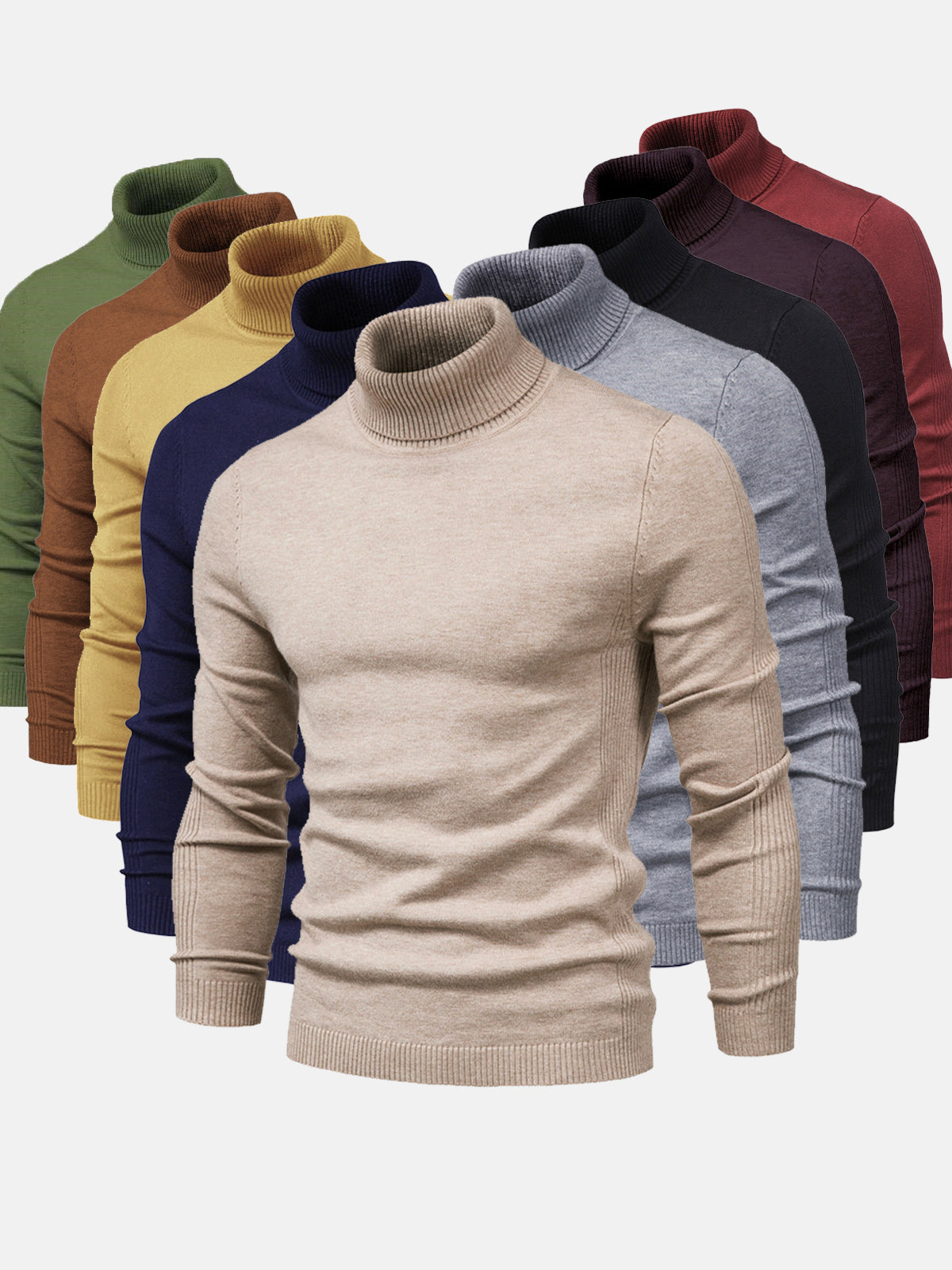 DAVID – Heren coltrui met slim fit en stijlvolle uitstraling - Glamorix