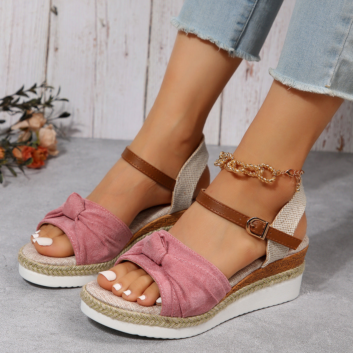 Damessandalen met verstelbare gesp en comfortabel voetbed – LAVIA STRAP - Glamorix