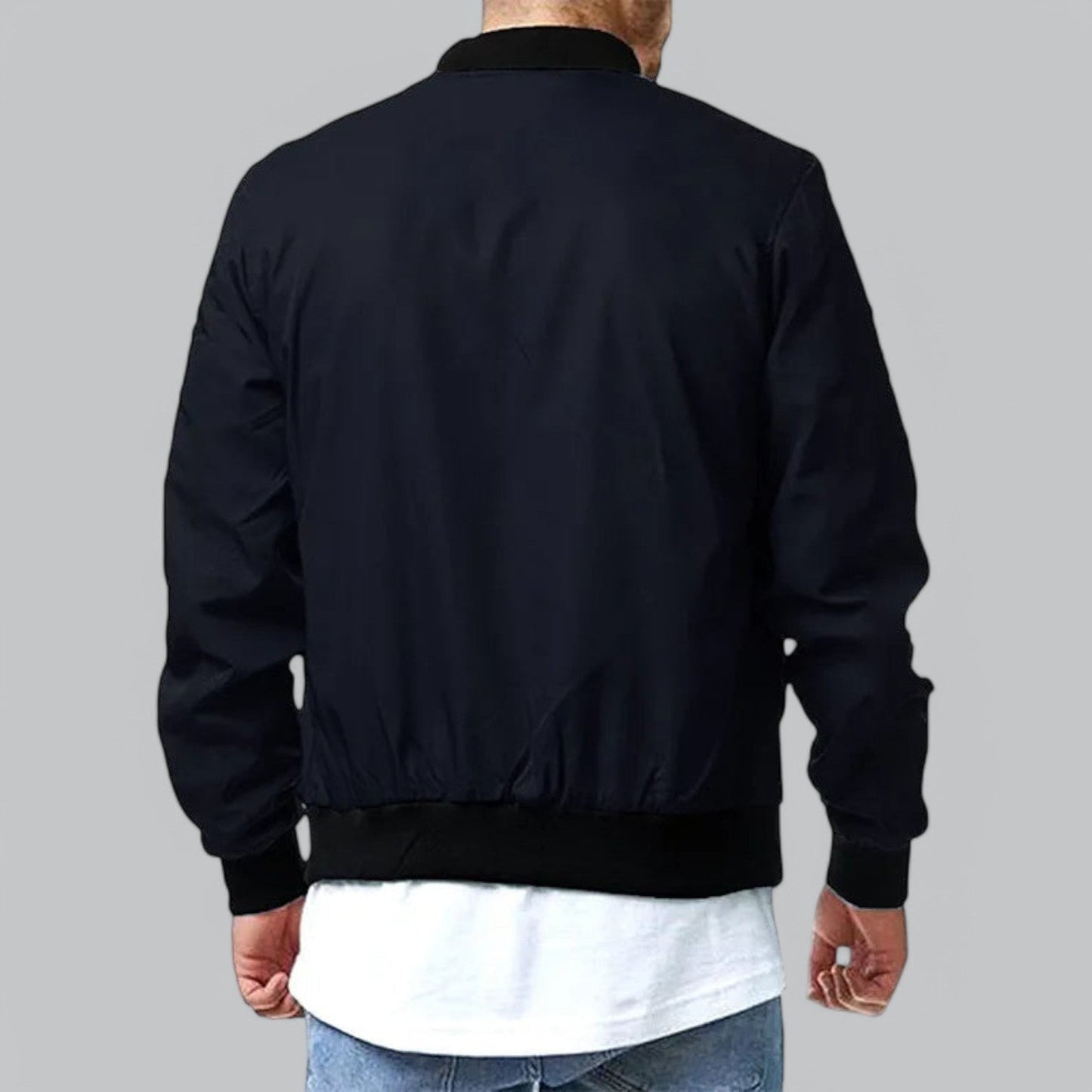 Heren bomberjack met strakke afwerking en moderne pasvorm – KAIRO BOMBER - Glamorix