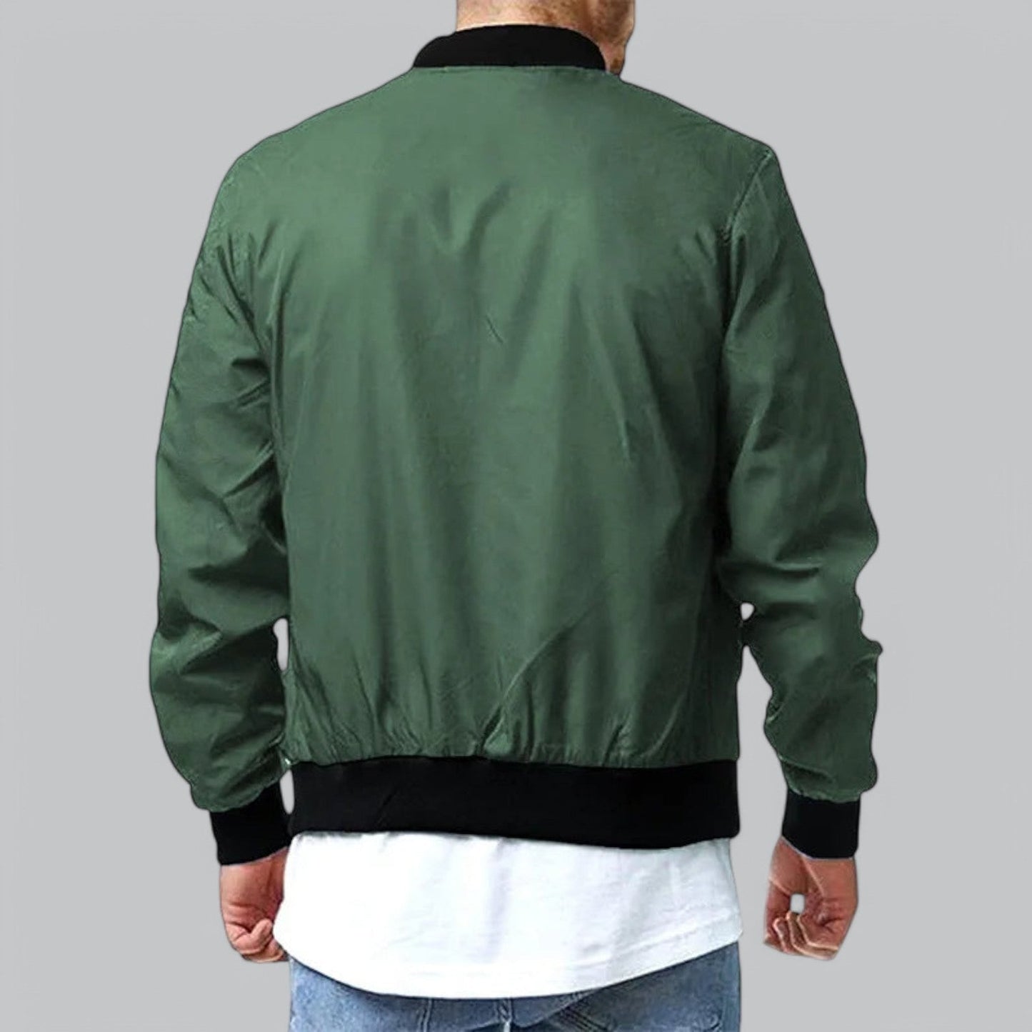 Heren bomberjack met strakke afwerking en moderne pasvorm – KAIRO BOMBER - Glamorix