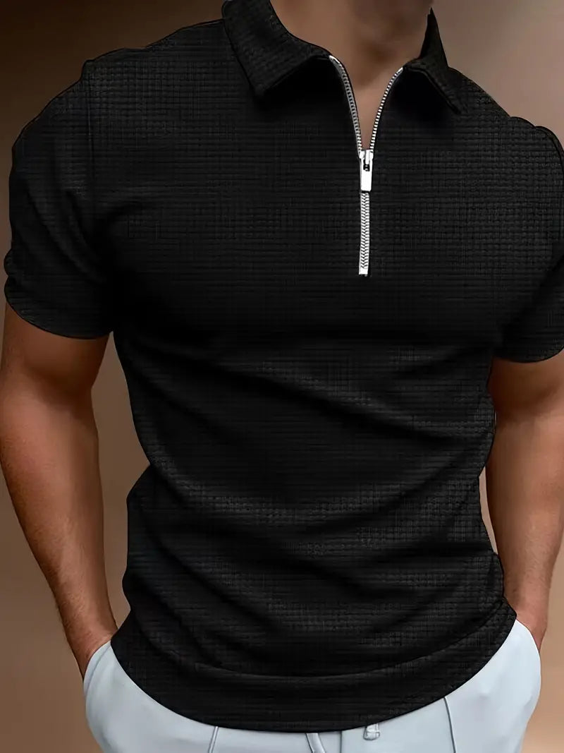 JACE - Stijlvol polo shirt met halve rits voor heren