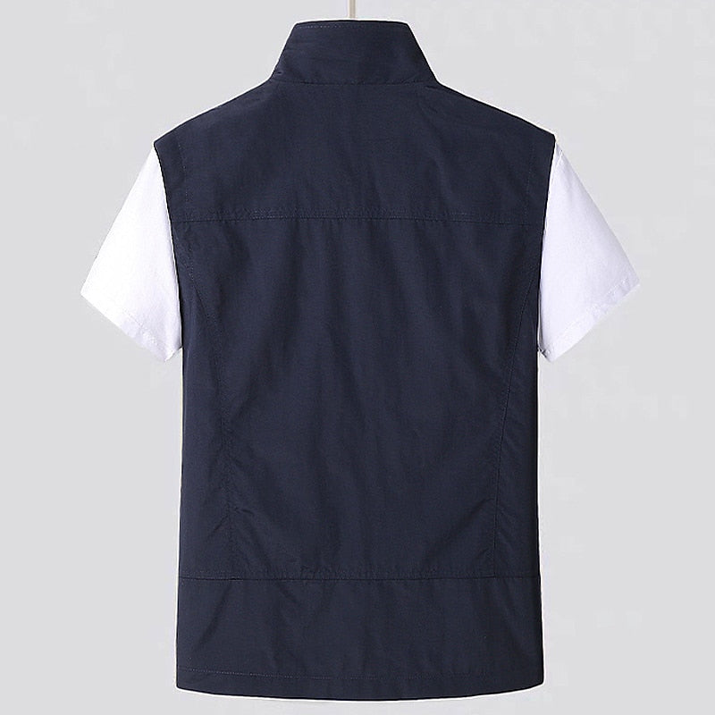 Heren bodywarmer met ritssluiting en opstaande kraag – VESTARO COREVEST - Glamorix