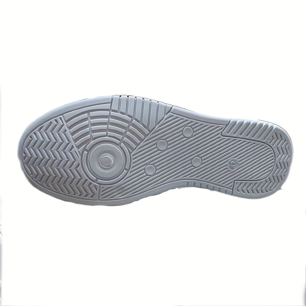 Lage herensneaker met contrastdetails en sportieve zool – NOVARO FLEX - Glamorix