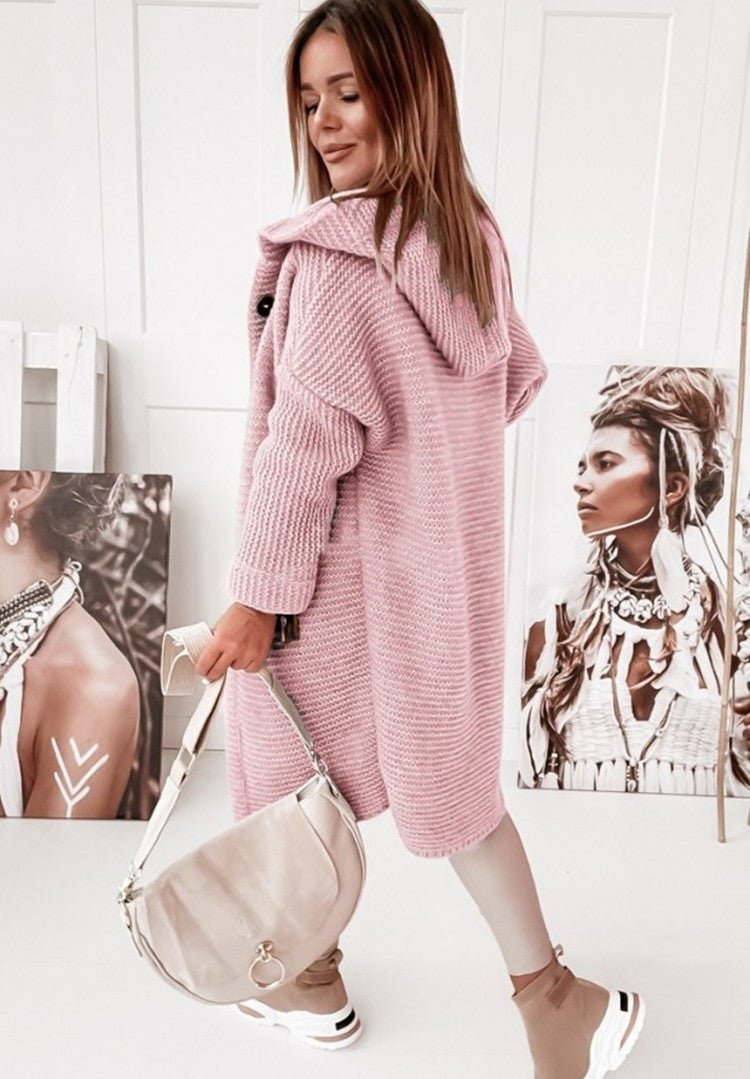 ELARA - Knus gebreid vest met capuchon voor dames