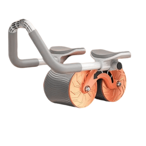 Ab roller met dubbele wielen en armsteunen – CoreMax Pro - Glamorix