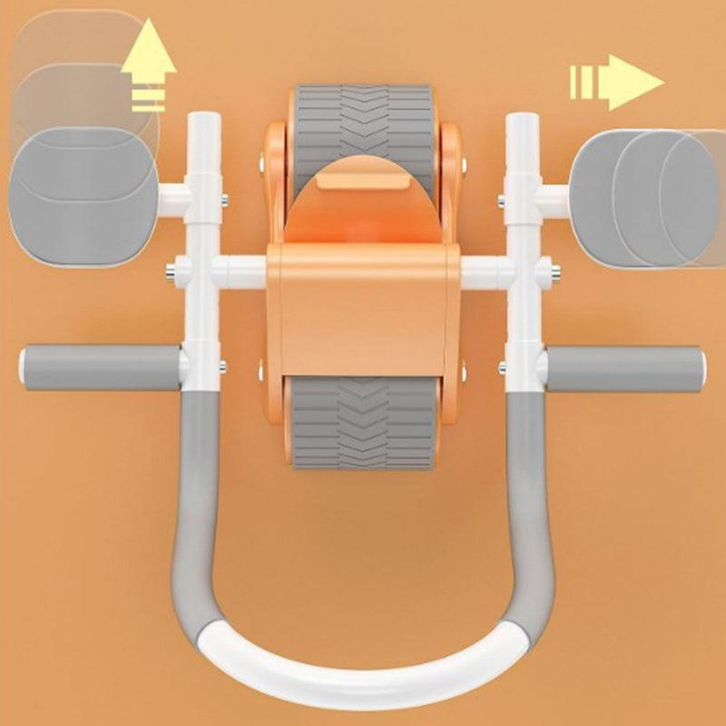 Ab roller met dubbele wielen en armsteunen – CoreMax Pro - Glamorix