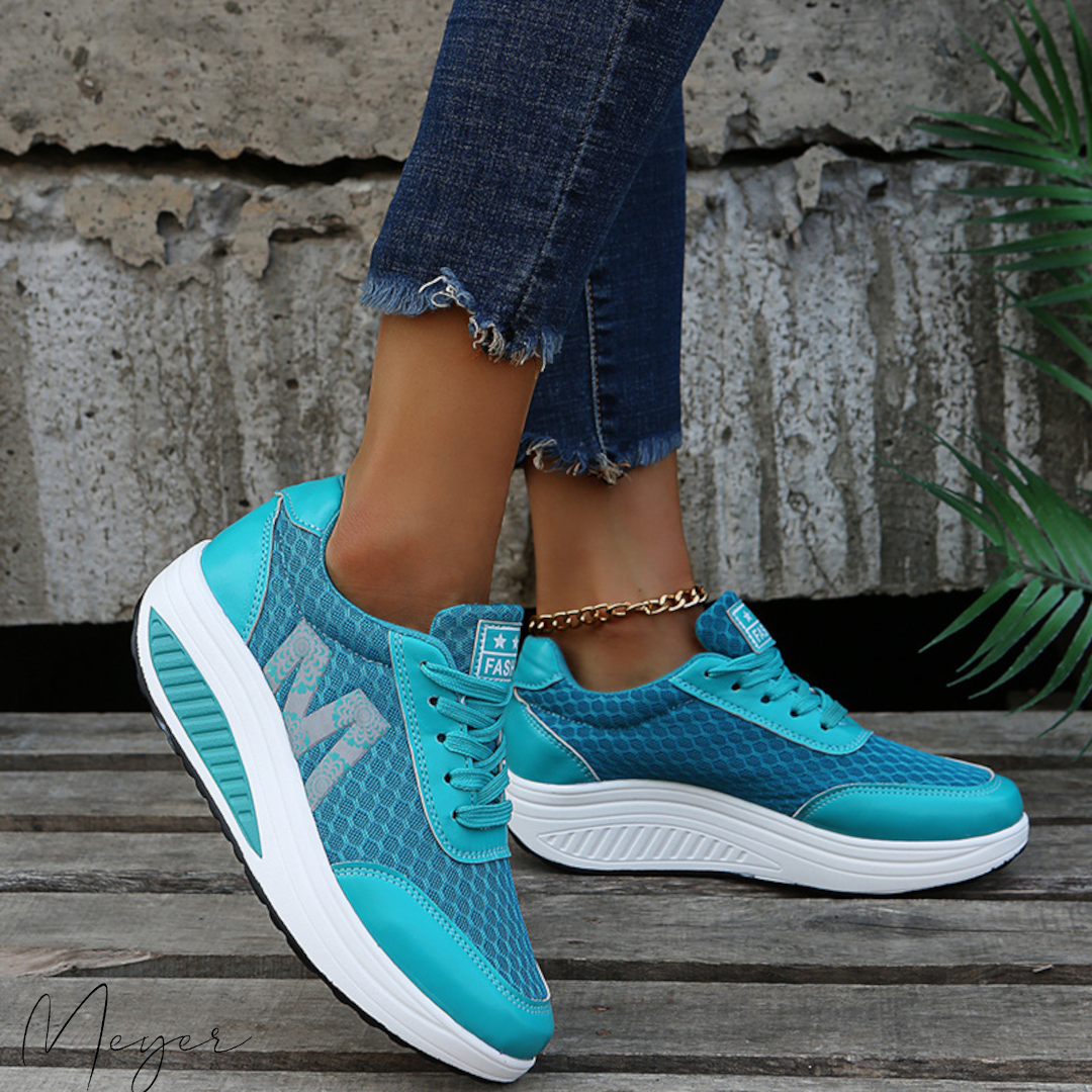 Schokabsorberende dames sneakers met extra steun – AeroLift Motion - Glamorix