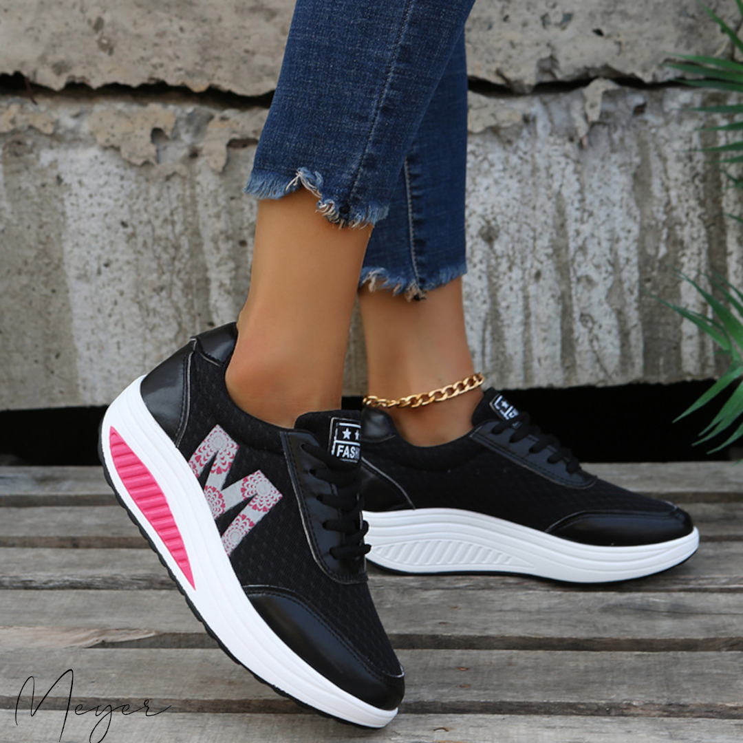 Schokabsorberende dames sneakers met extra steun – AeroLift Motion - Glamorix