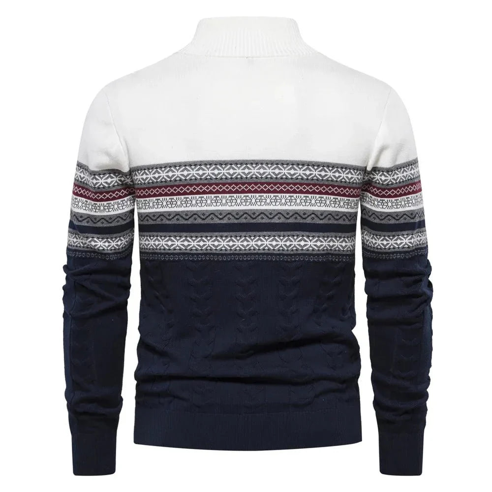 LOGAN - Heren half-zip trui met moderne stijl