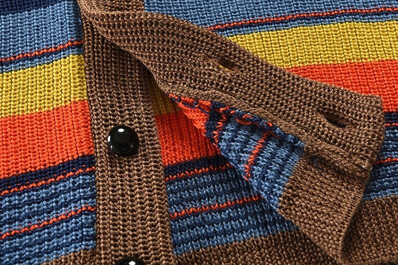 FINN - Veelkleurige heren trui met uniek design