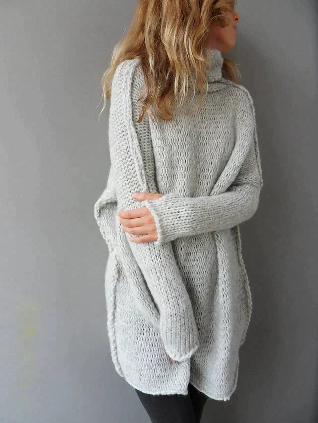 AMARA - Oversized gebreide coltrui voor dames