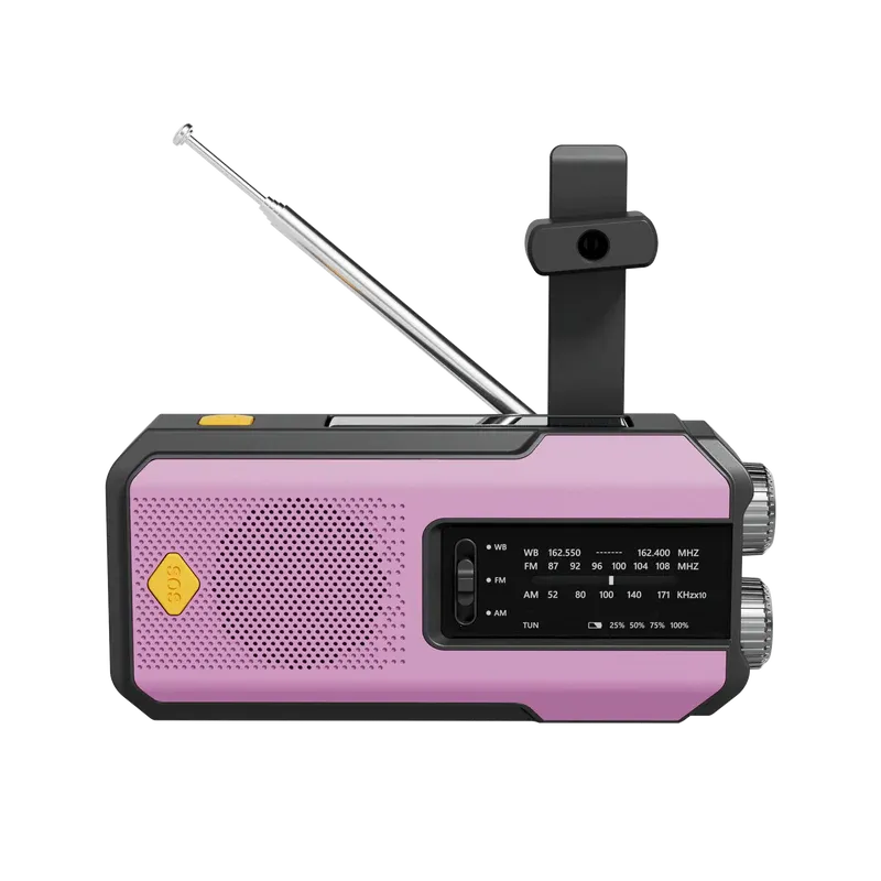 Handmatige noodradio met zaklamp, powerbank en SOS-alarm – RESQ CHARGERPRO - Glamorix