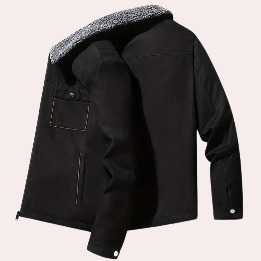 Herenjack met warme sherpa voering en stoere look – NORVAN - Glamorix