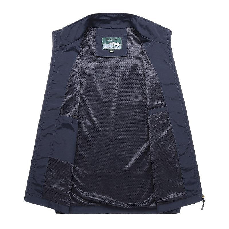Heren bodywarmer met ritssluiting en opstaande kraag – VESTARO COREVEST - Glamorix
