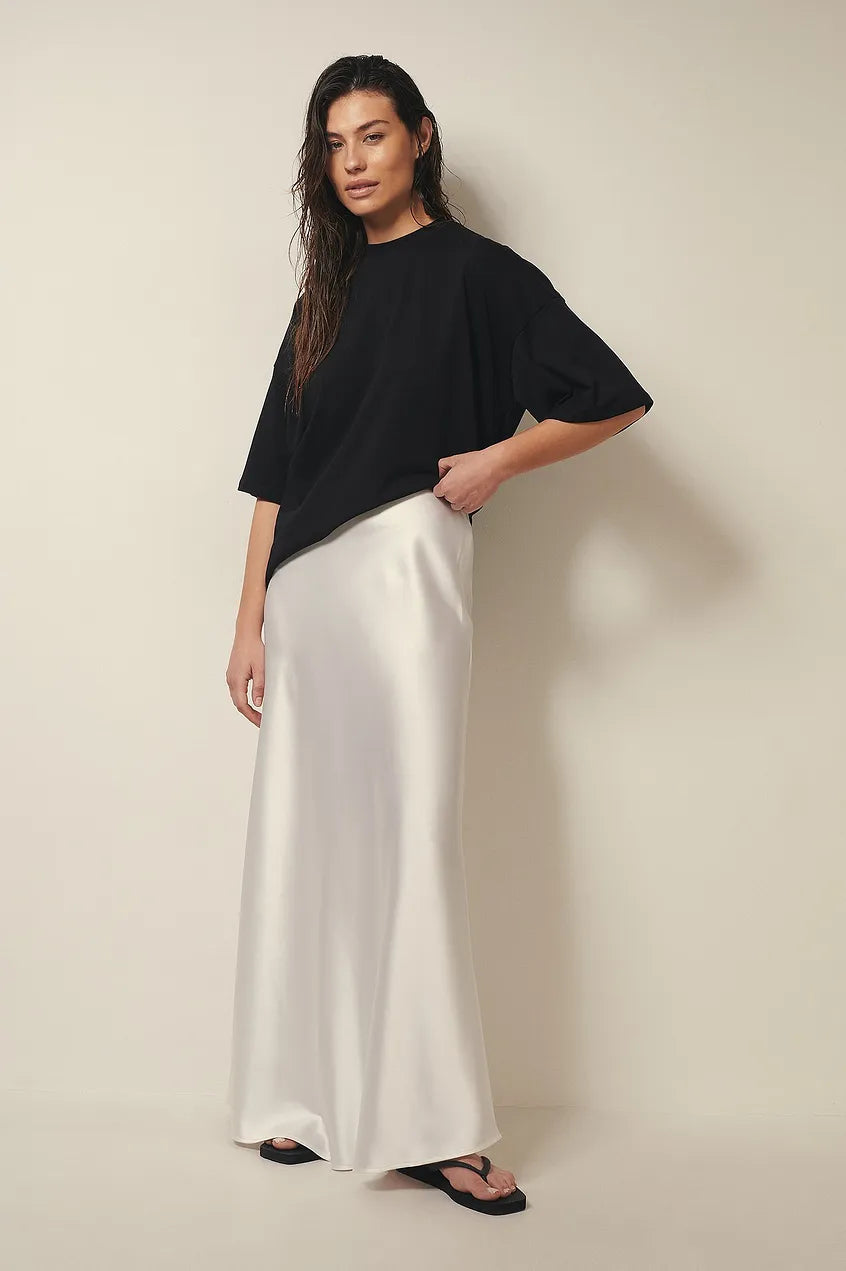 AMELIA - Klassieke satijnen midirok voor dames