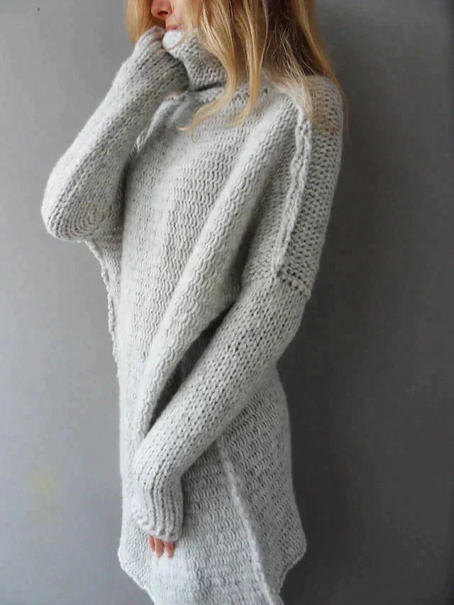AMARA - Oversized gebreide coltrui voor dames