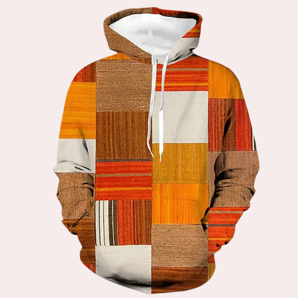 Comfortabele heren hoodie met moderne pasvorm – KAVIER - Glamorix