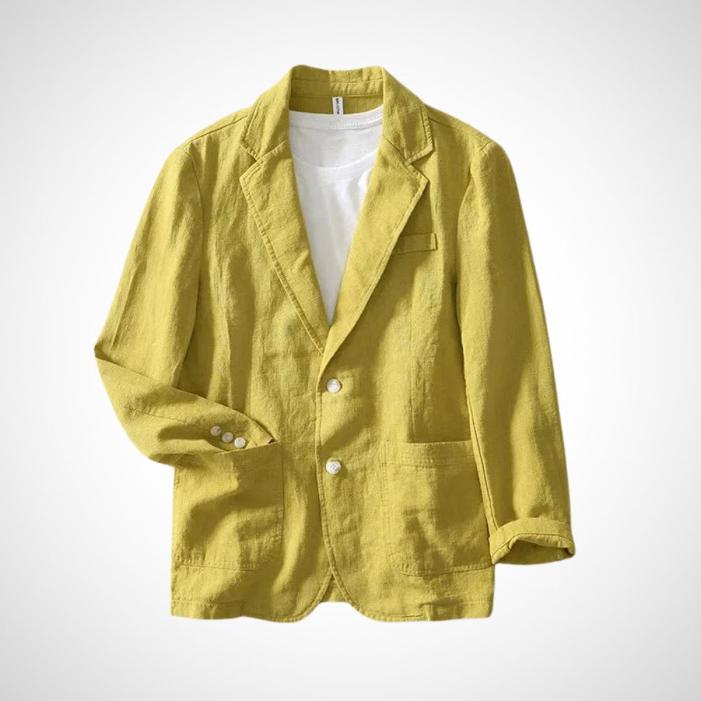 Heren blazer met relaxte pasvorm en tijdloos design – MASON RELAXED - Glamorix