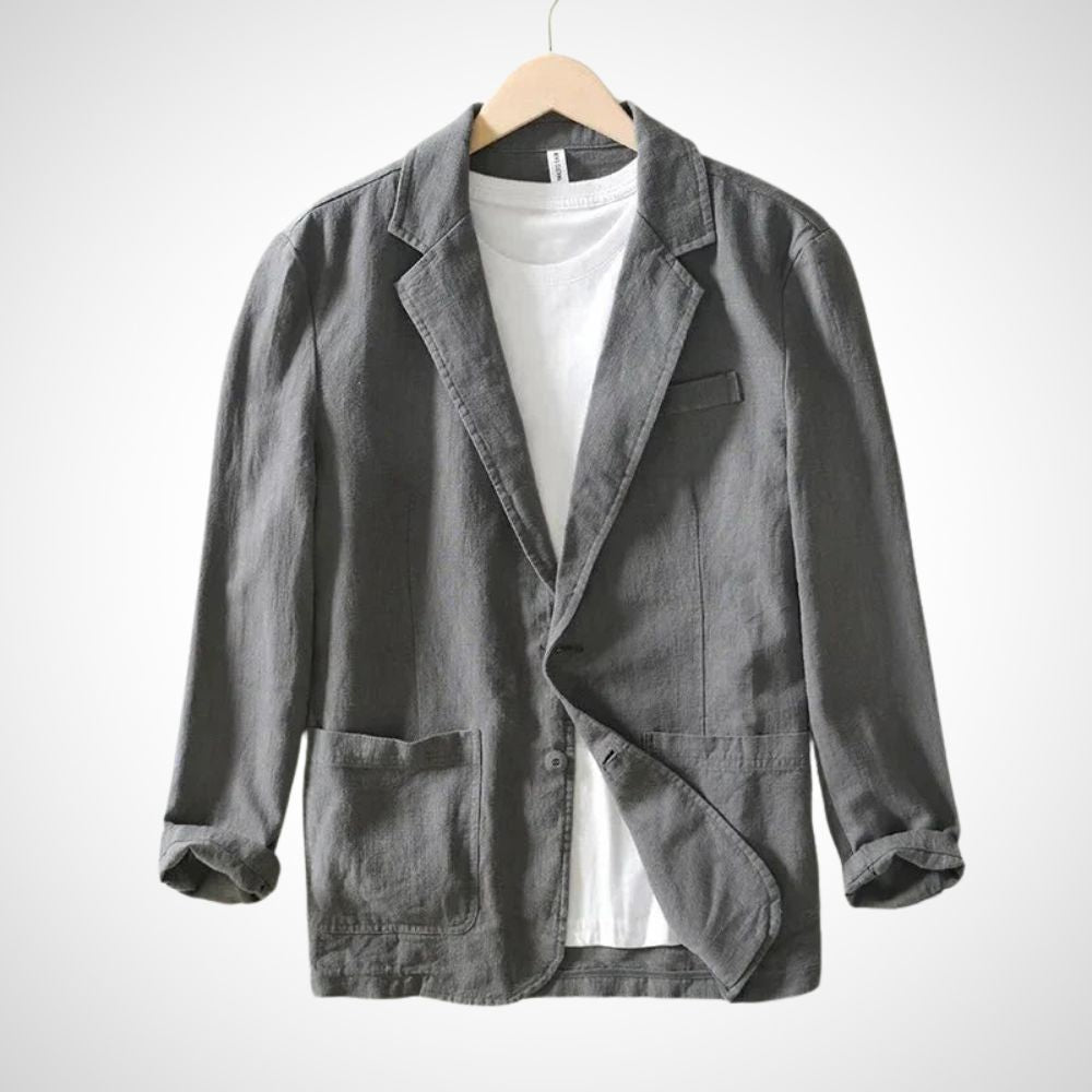 Heren blazer met relaxte pasvorm en tijdloos design – MASON RELAXED - Glamorix