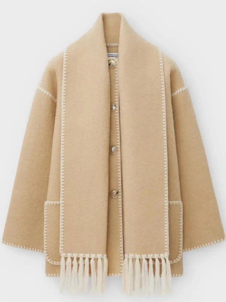 CELIA - Oversized stijlvolle warme sjaaljas voor dames