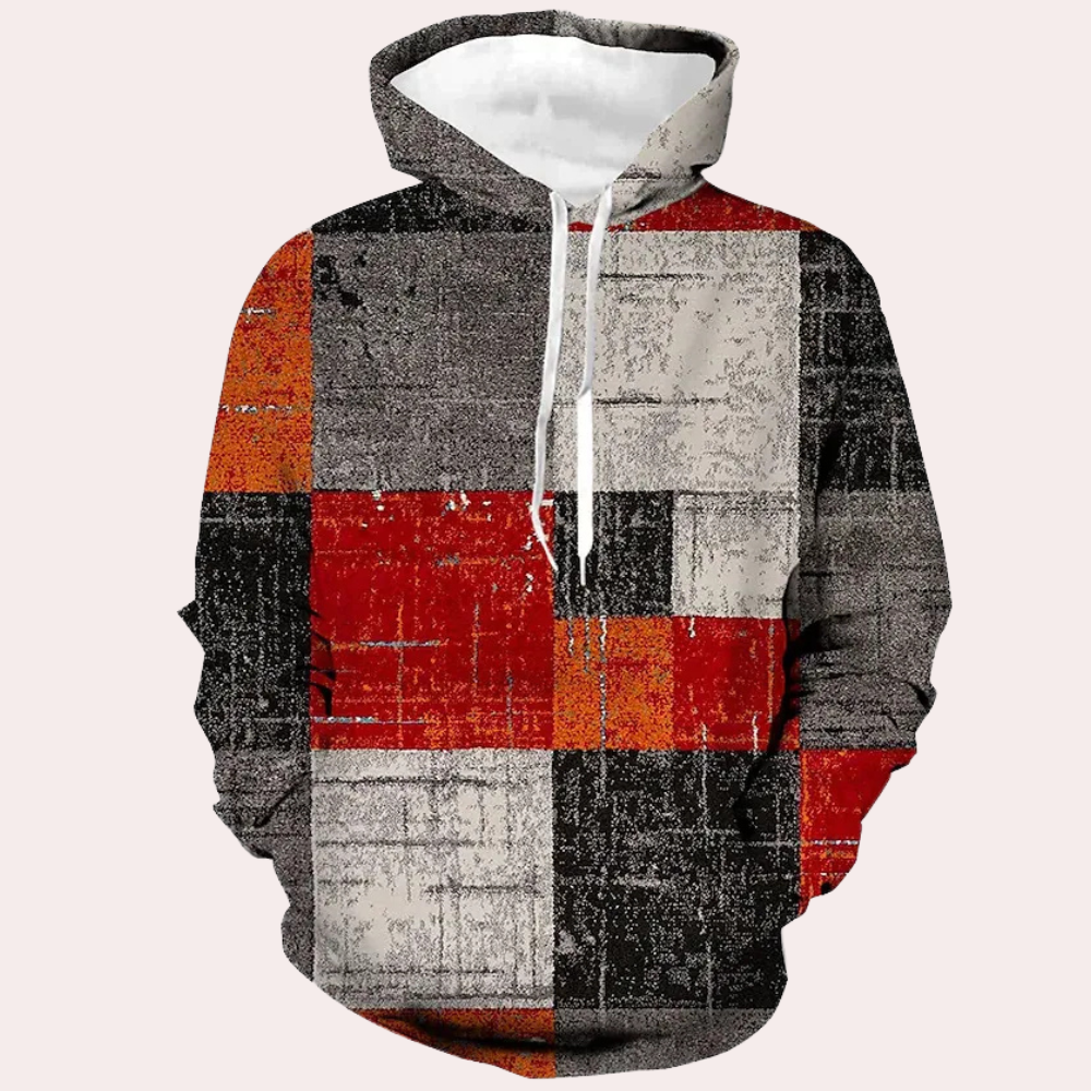 Comfortabele heren hoodie met moderne pasvorm – KAVIER - Glamorix