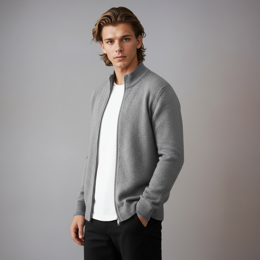 RIKU – Heren vest met ritssluiting en sportieve uitstraling - Glamorix