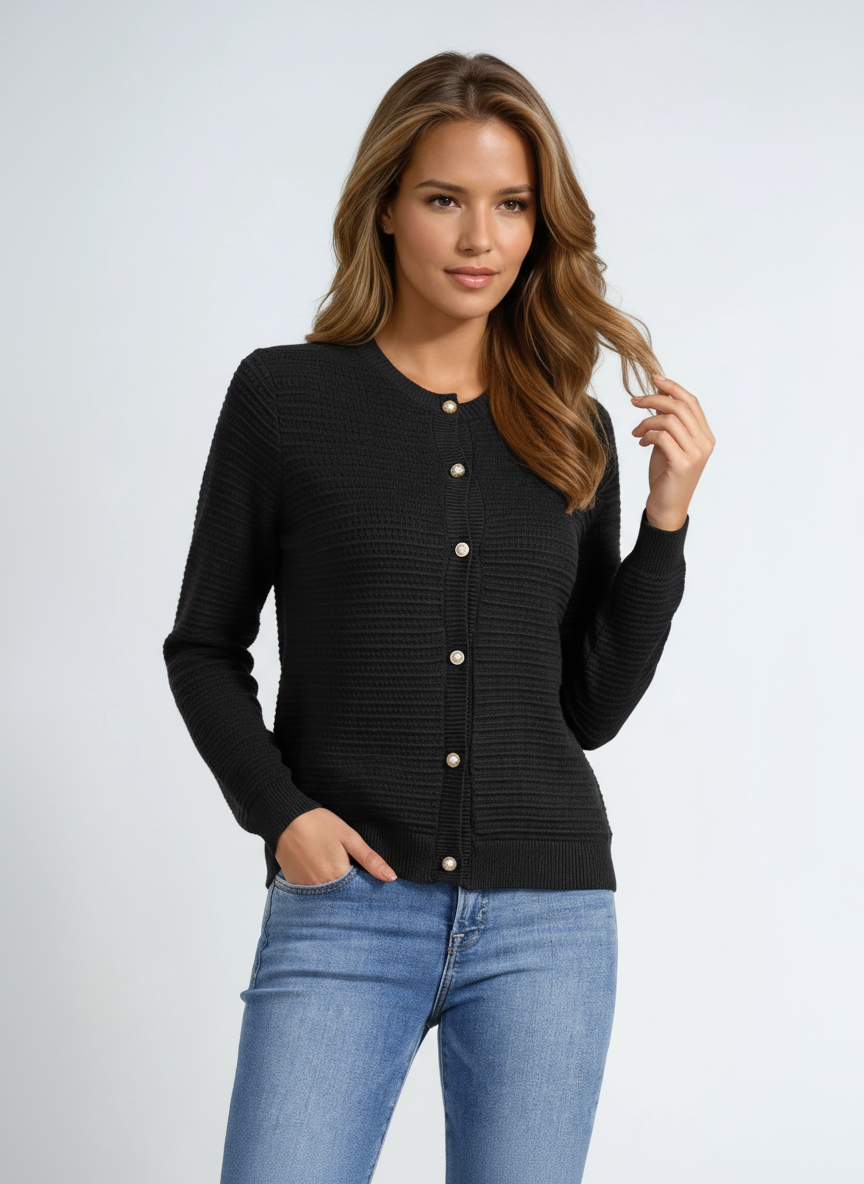 WENDY – Dames vest met knoopsluiting en elegante pasvorm - Glamorix