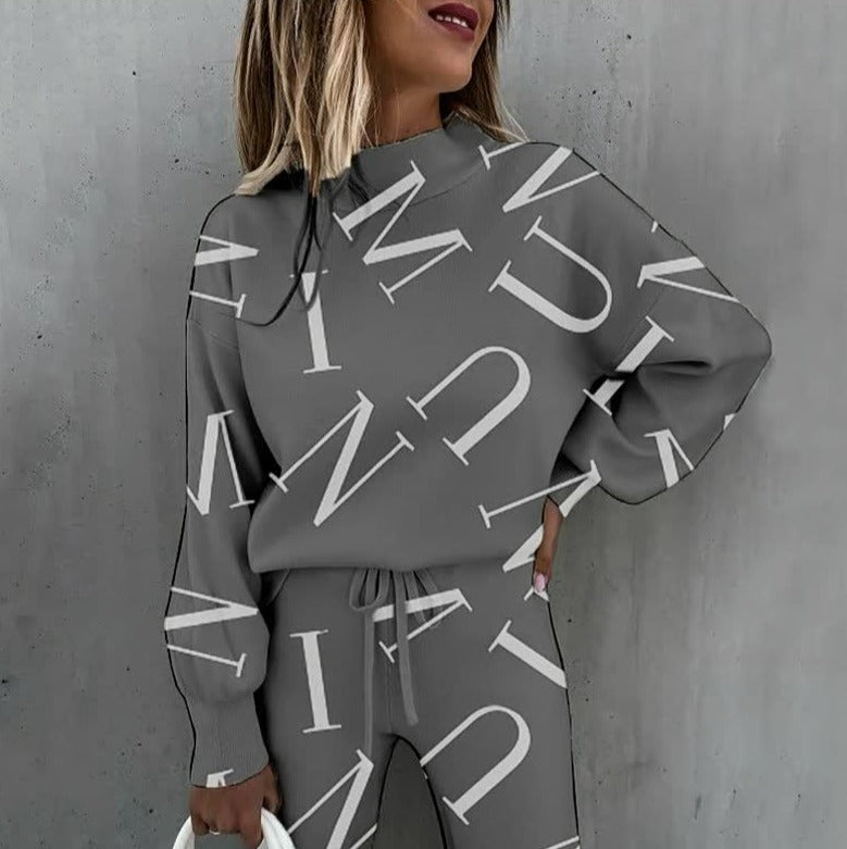 Trendy letter print jurk voor een statement look – LexaScript - Glamorix