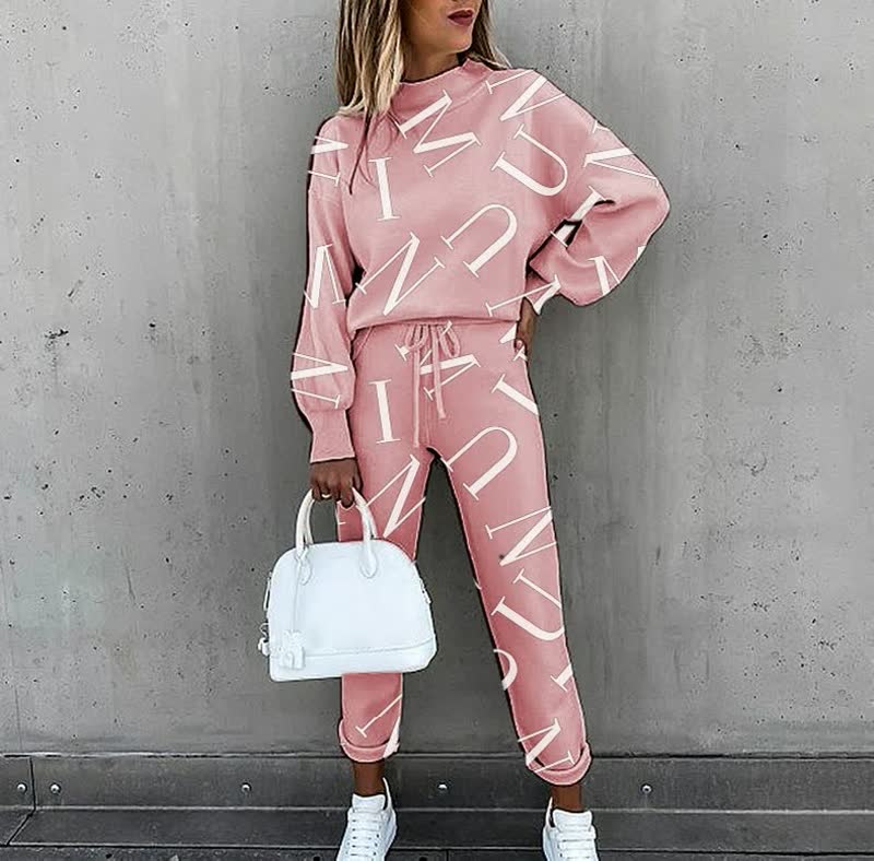 Trendy letter print jurk voor een statement look – LexaScript - Glamorix