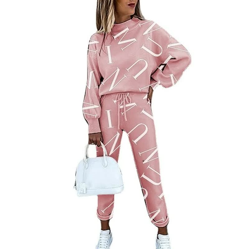 Trendy letter print jurk voor een statement look – LexaScript - Glamorix