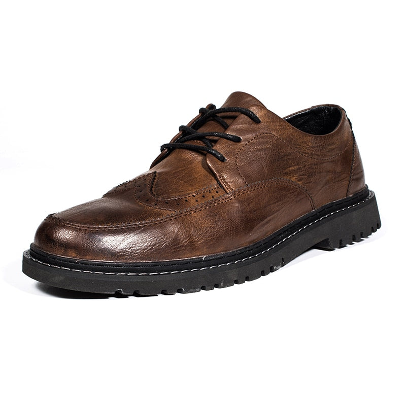 BRYCE - Stoere leren schoenen voor heren met een tijdloze uitstraling
